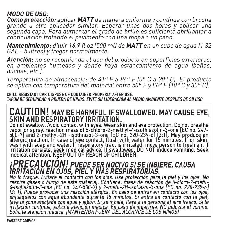 FILA Surface Care Solutions MATT Matte Liquid Wax, 1 L
