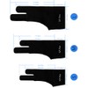 XPPen Painting Gloves, Small, Two Finger Gloves, Ambidextrous, Stain Resistant,
