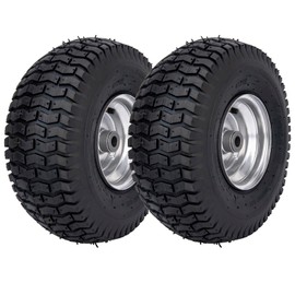 15x6.00-6 Lawn Mower Tire Riding Mower Tire and Wheel Front Tire Compatible with John Deere Craftsman Husqvarna Lawn Mower Tires Tractors Tire