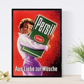 Nacnic Vintage Poster Persil ad Vintage 50s A4 Size