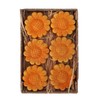 Set 6 Girasoli in Terracotta 6 cm con calamita