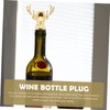 LABRIMP 3sets Unique Deer Design Wine Pourer Stoppers Safe Healthy