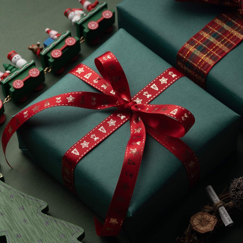 RUSPEPA RUSPEPA Green Kraft Wrapping Paper - 81.5 Sq Ft