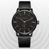 WINNER Men Semi automatic Mechanical Watch (Black Dial Rose Gold