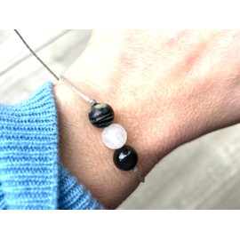 Crystal Bracelet - Real Crystal Jewellery - String Crystal Bracelet - Energy Bracelet - Anxiety Bracelet - Healing Bracelet (Strength)