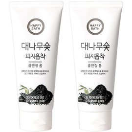 Happy Bass Bamboo Charcoal Fiji Fijorzing Cleansing Foam 200g x 2 / 해피바스 대나무숯 피지흡착 클렌징폼 200g x 2개