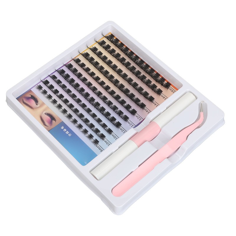 DIY Eyelash Extension Kit 120pcs Clusters 8‑16mm Individual Lash Extension