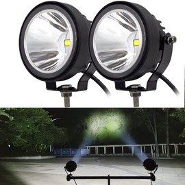 Szdystar LED Round Driving Fog Lights, 2Pcs, 4 Inch Super Bright LED Pods, Work Auxiliary Lights, Ditch Lights, fit for ATV UTV Pickup Motorcycle Truck Car Golf Boat