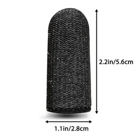 12 Pieces Finger Cots, Reusable Thumb Protector Non Slip Finger Protectors Breathable Finger Cots Cut Resistant Protection for Work, Kitchen, Garden, Sculpture (Blue, Black and Grey)…