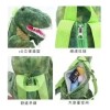 Maluk Store Mochila Dinosaurio T-rex Verde Peluche Niño Niña
