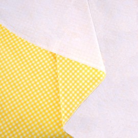 Cerulean Vinyl Tablecloth with Flannel Backing Waterproof Oil-Proof,PVC Table Cloth Stain-Resistant Wipeable Rectangle Table Cover for Indoor and Outdoor- Size: (Yellow,52X70 Inch)