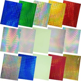 Fishing Lure Sticker Fish Scales Lure Tape - 15/30pcs Holographic Adhesive Luminous Sticker Crafts DIY Film Flash Lure Tape for Fishing Lure Making Metal Baits