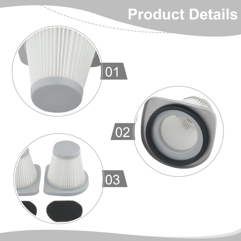 2PCS Filters Vacuum Cleaner Filter Replacement For Merlin Vacuum Cleaners