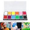 Face Paint Kit Cosmetic Grade 12 Colors Quick Drying Easy