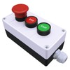 mxuteuk Momentary Start Stop Switch Push Button + 1NC Red