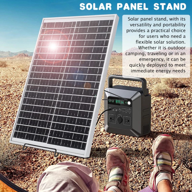 KEPEAK Solar Panel Foldable Mounting Bracket Adjustable Durable Portable Support