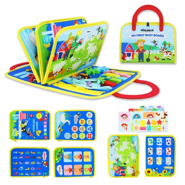 Steve And Maggie My First Busy Board, Montessori Toys for