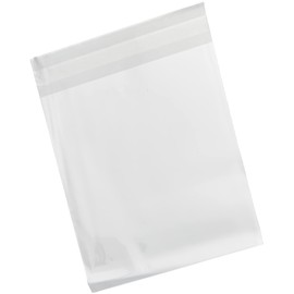 Anitas 120 x 120 mm Plastic Card Bag with 25 mm Lip, Pack of 50, Transparent