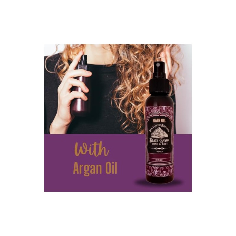 Black Canyon Bamboo & Fig Scented Hair Oil, 4 Oz