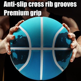 Fantecia Basketball Size 7 with Pump for Outdoor Indoor Rubber Basketballs for Adults Youth School Training