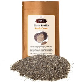IAN's Black Truffle Steak Crust (2oz) - Great on Steaks, Burgers, Meat, Beef & More! - Truffle Steak Seasoning, Black Truffle Salt for Steakhouse Quality Crust - Ians Spices 100% Made in the USA
