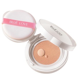 BLUE LOVE Base De Maquillaje Líquida Cushion: Corrector Ligero Y Duradero Con Color Para Un Maquillaje Facial Impecable, Ideal Para Pieles Maduras (Natural)