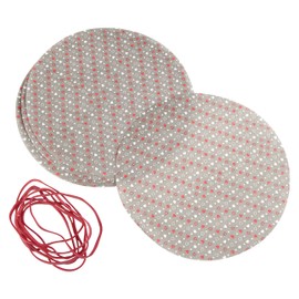 Dr. Oetker 3220 Doilies Set and Elastics, Paper, Brown/White / Red, 16 x 16 x 0.1 cm, Pack of 8