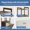 HITNET Bamboo Tilt Out Laundry Hamper, Bathroom Storage Cabinet with