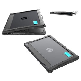 Gumdrop DropTech Laptop Case Fits HP ProBook x360 11 G3/G4 Education Edition. (Not Compatible with Other G3/G4 Models) – Drop Tested, Rugged, Shockproof Bumpers for Reliable Device Protection – Black