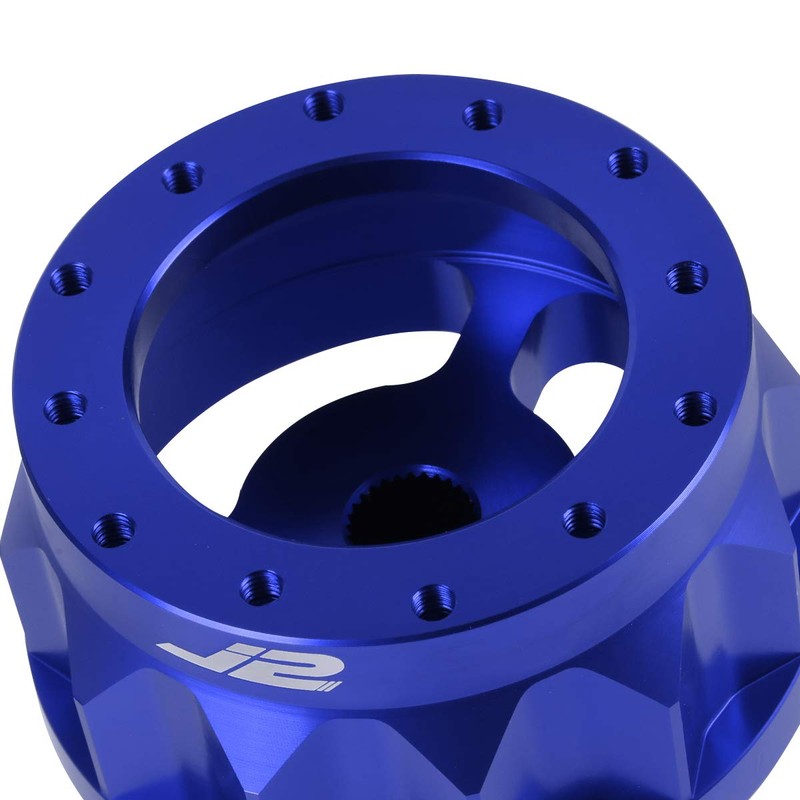 J2 Engineering J2-HUB-OH124-BL 2" 6-Bolt Aluminum Steering Wheel Hub Adapter