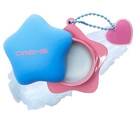 The Crème Shop Plush Pout Lip Butter Lip Balm - Llavero con dije de fórmula coreana para hidratación instantánea, nutrir, hidratar, suavizar los labio