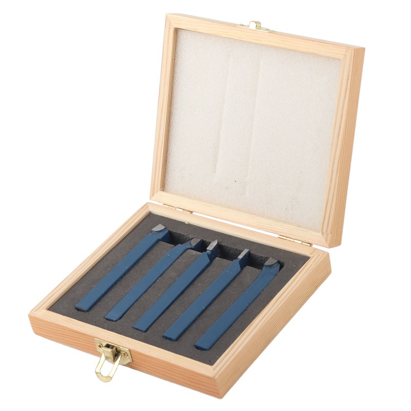 5pcs Lathe Tool Carbide Tipped Weld Turning Tool Set Machine