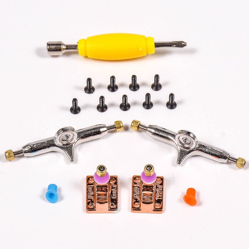 RACOFSB Fingerboard Trucks with Upgraded Urethane Bushings and Pivot Cup,34mm