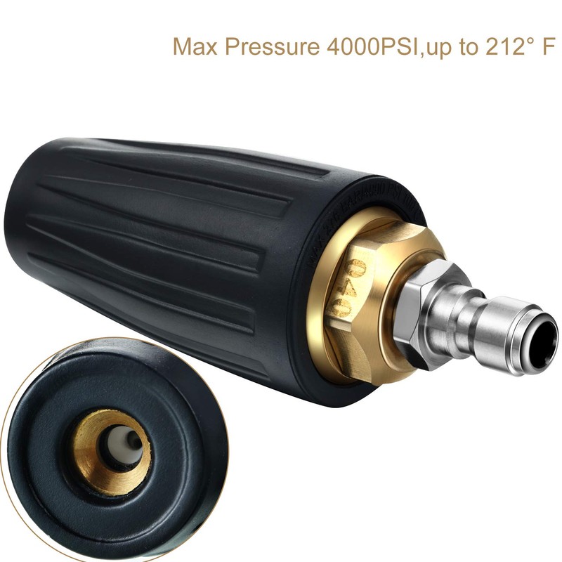 Mudder 4000 Psi Pressure Washer Rotating Turbo Nozzle 4.0 Gpm