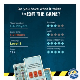 Exit: The Forgotten Island | Exit: The Game - A Kosmos Game | Family-Friendly, Card-Based at-Home Escape Room Experience for 1 to 4 Players, Ages 12+