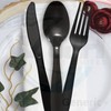 Generic Pack of 50 Heavy Duty Black Plastic Fork, Reusable