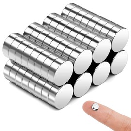 KOBOKO Pack of 60 Neodymium Magnets, 6 x 2 mm Mini Magnets, Small Magnets Strong, Magnets for Crafts, Magnets for Whiteboard, Notice Board, Magnetic Board Tapes, and Much More