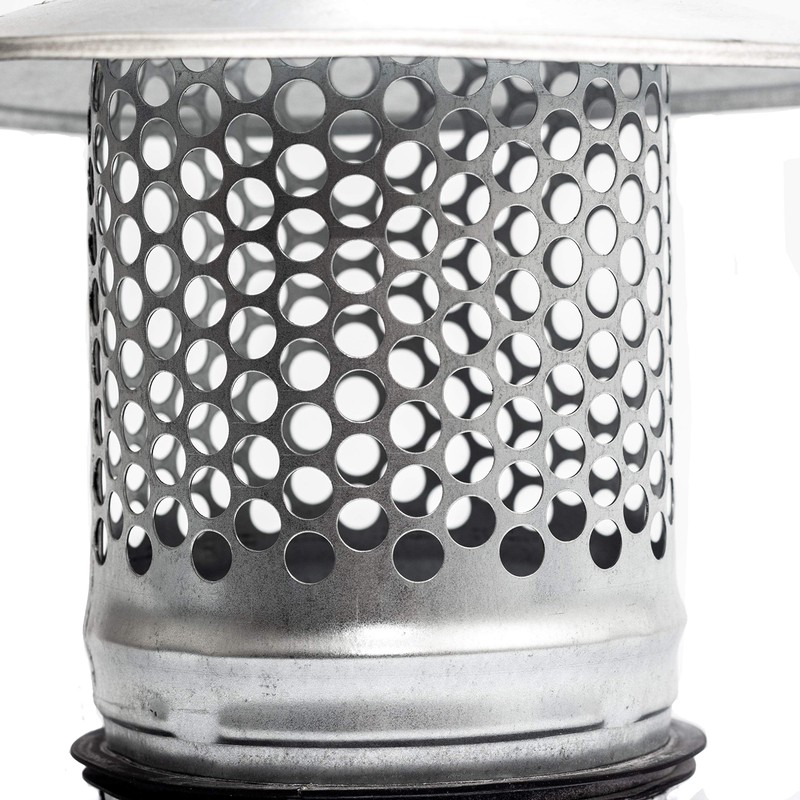 Vent Systems 4" Inch Round Chimney Cap – Galvanized Steel