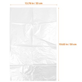 JECOMPRIS 10pcs Thickened Transparent Plastic Dust Cover for Furniture Reusable Wrapping Bags for Home Appliances Protective for Kitchen and Office Use