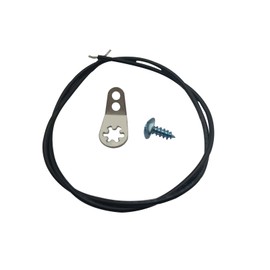 1 set 001-2869-000 Guitar Cavity Shielding Ground Lug with Screw and Ground Wire.Solder Lug screw for Guitar or Bass Control Cavity as used in F style Guitars