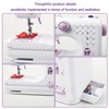 Kids Sewing Machine with 12 Built-in Stitches, 2-Speed Foot Pedal,