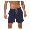 Tansozer Men's Swimming Trunks with Mesh - dark blue, size: