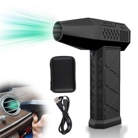 Kavolet Mini Jet Fan Druckluftspray Elektrischer Staubgebläse Turbo Fan, kabelloser tragbarer Mini Jet Trockengebläse 130.000 U/min,Compressed Air Geschwindigkeit einstellbar mit magnetischer Saugdüse