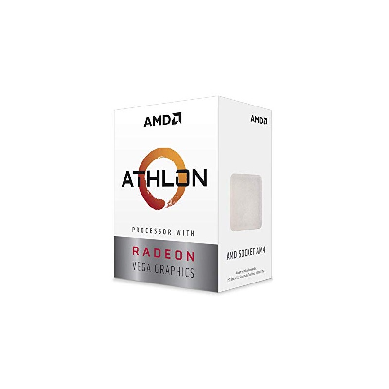 AMD YD3000C6FHBOX Procesador Athlon 3000G, 3.5GHz 4Mb Cache 2-Core/4-Thread Socket
