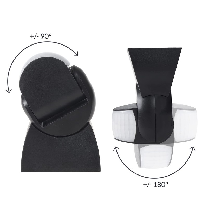 Maclean MCE201B Infrared Motion Detector Pir Modern Range 12m Black