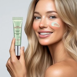 Erinde CC Cream con Centella Asiática, CC Red Correct Crema,01Morado  Corrector de Rojeces y Unificación de Tono, crema correctora de color con SPF...