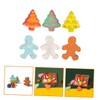 ORFOFE 6pcs Christmas Gingerbread Man Bath Salt Balls Aromatherapy Bathing