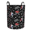 Hockey Laundry Basket Storage Bin Foldable Laundry Hamper Clothes Storage