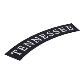 PatchStop Tennessee State Top Rocker Large Biker Patches for Vests Motorcycle Jackets -12x3.5in Iron On USA Travel Souvenir Embroidered Emblem - Big Sew On Patch for Leather Backpacks Luggage