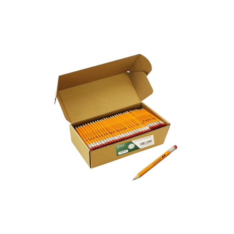 YETHAN Golf Pencils, Half Pencil, 3.5" Mini Pencils, #2 HB